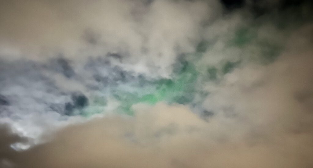 a green and white clouds