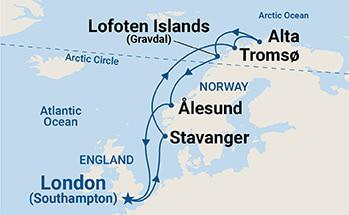 a map of the arctic circle