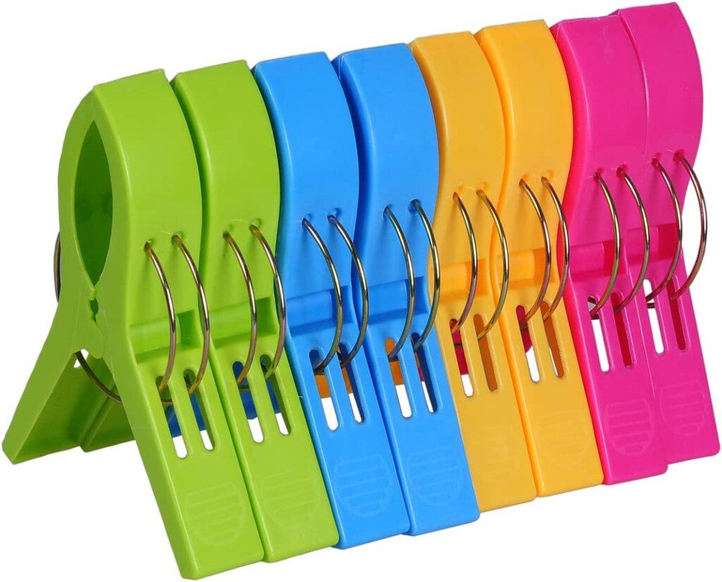 a group of colorful clothes pegs