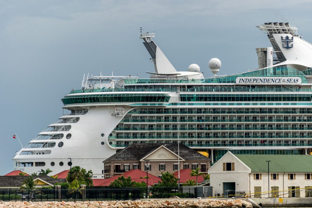 Falmouth, Jamaica - June 03 2015: Royal Caribbean Independence of the Seas cruise ship docked at the Falmouth Cruise Port in Jamaica. (©iStock.com/Debbie Ann Powell)