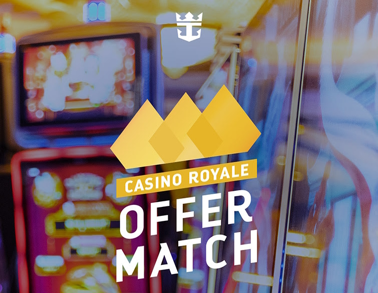 a casino advertisement with a logo