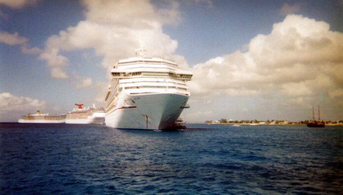 a cruise ships in the water