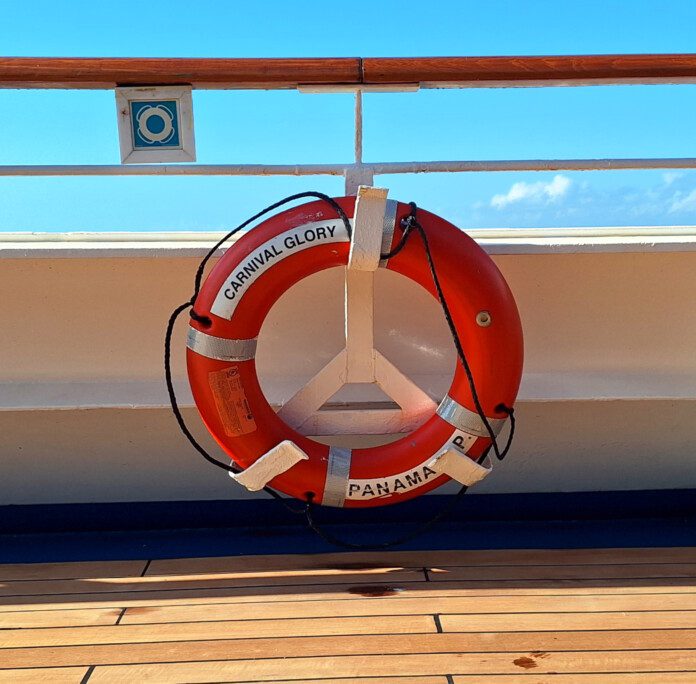 a life preserver on a boat