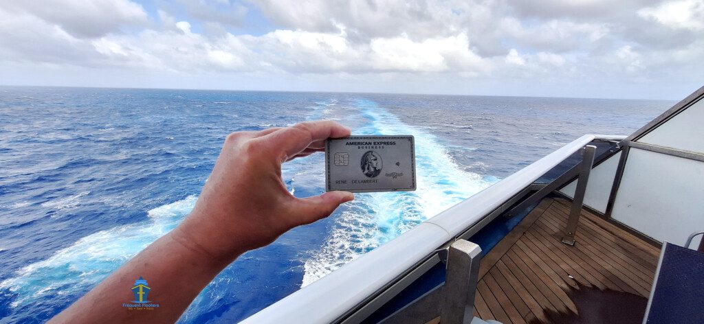 Amex Business Platinum card on a cruise ship